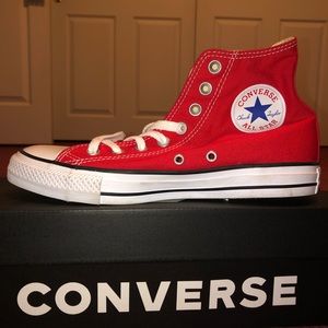 Red High Top Converse